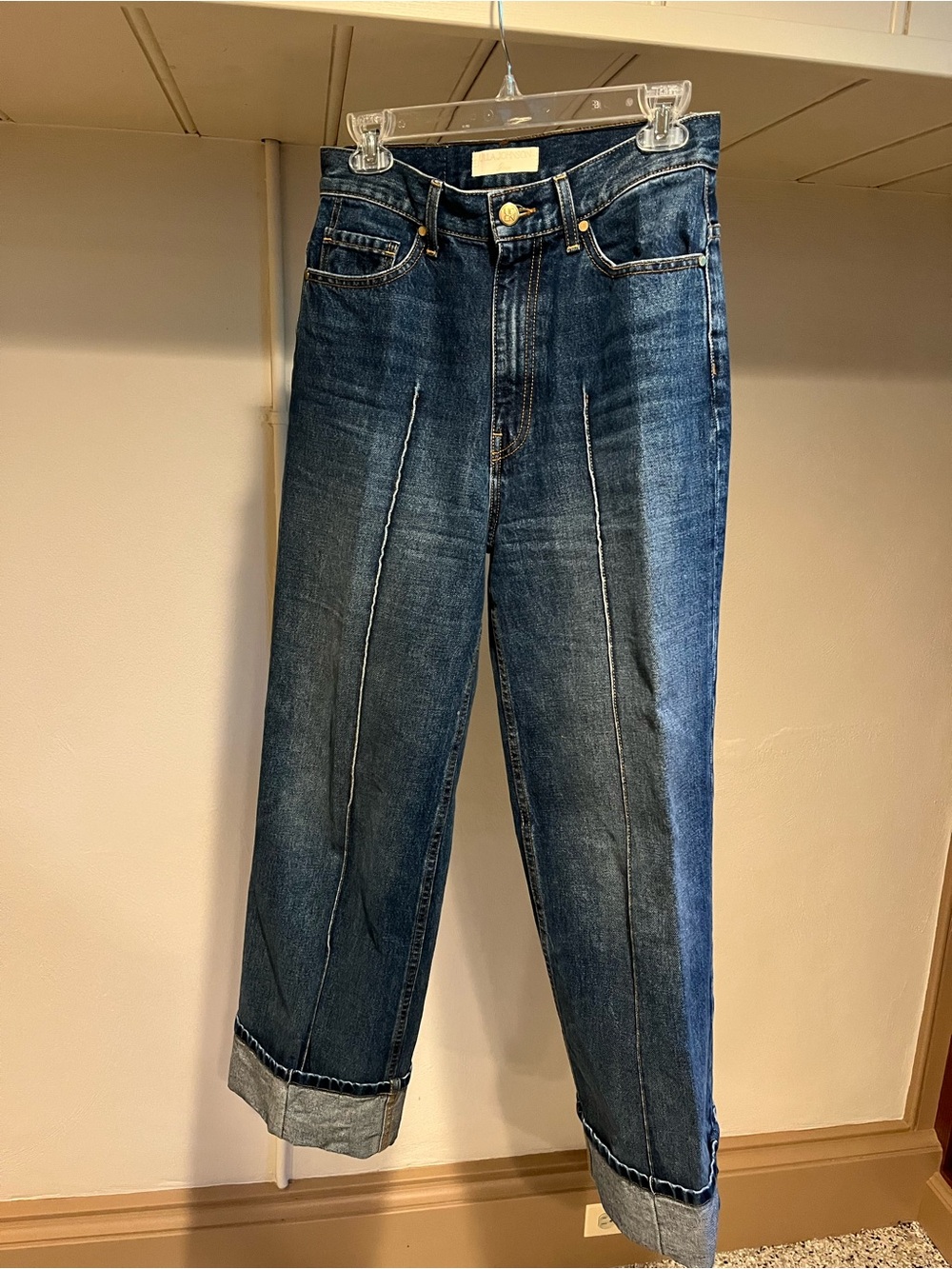 Ulla Johnson Dark Blue Straight-Leg Jeans